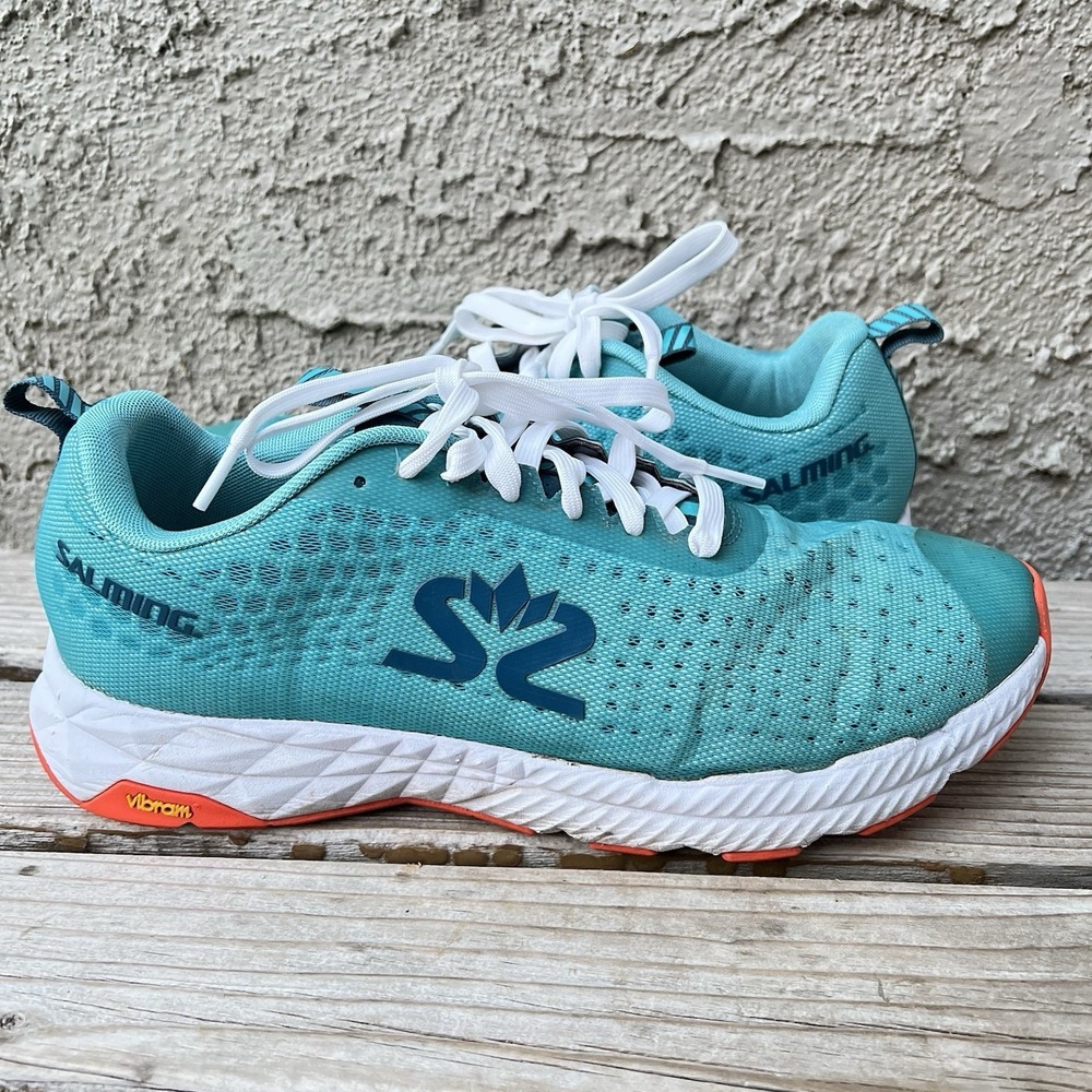 Salming Shoes Men Size 12 EnRoute Running Jogging Race Sneakers No Insoles Low